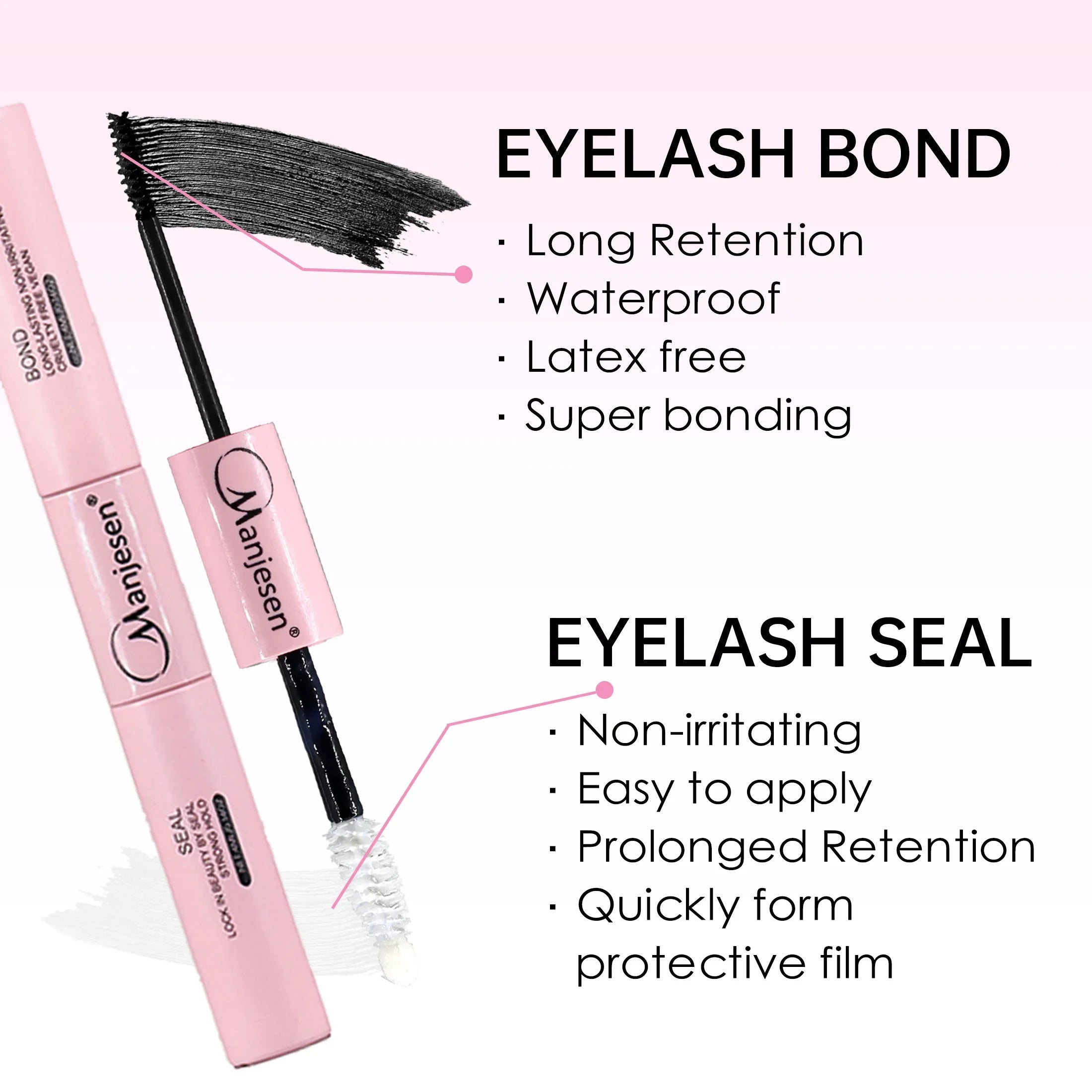 DIY Lashes Extension Kit Eyelashes 200 PCS Clusters Lash Bond and Seal Makeup Tools for Gluing Lashes Gluing Glue Accessories