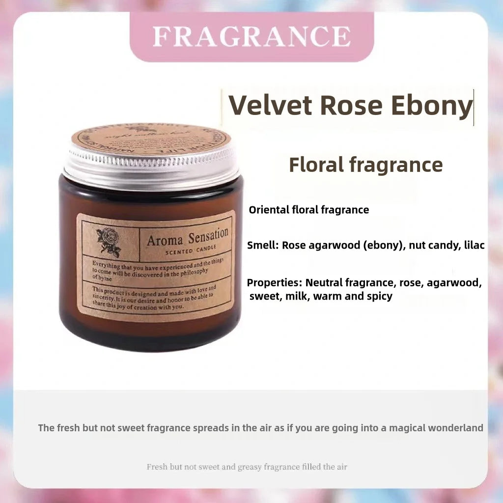 Bougie Parfumée Relaxante – Cire de Soja & Huiles Essentielles