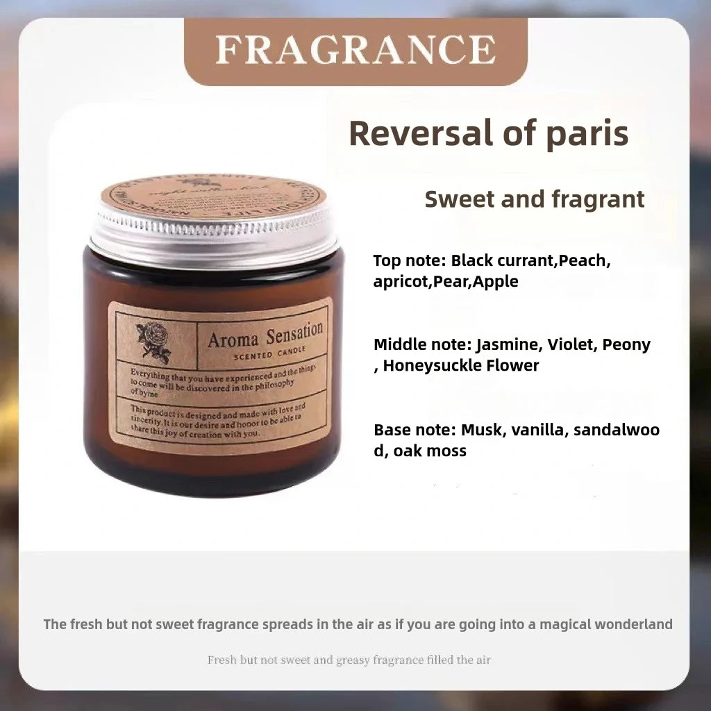 Bougie Parfumée Relaxante – Cire de Soja & Huiles Essentielles