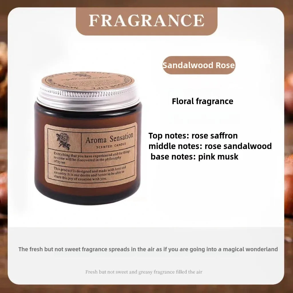 Bougie Parfumée Relaxante – Cire de Soja & Huiles Essentielles