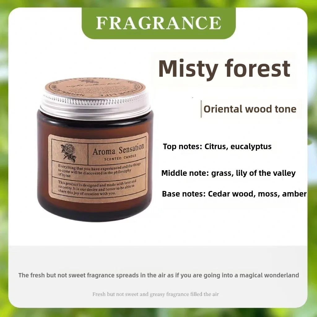 Bougie Parfumée Relaxante – Cire de Soja & Huiles Essentielles