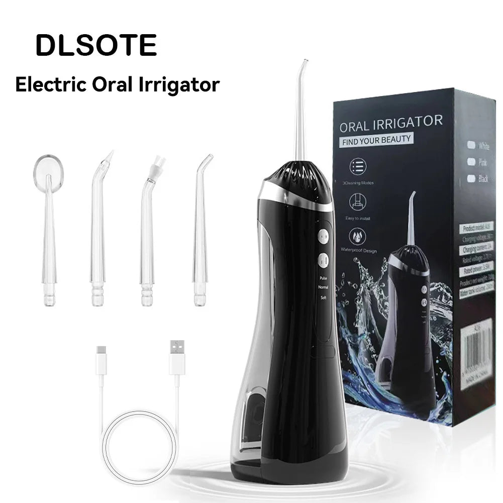 Oral Irrigator 3 Cleaning Modes Portable Rechargeable Waterproof IP65 Dental Water FlosserTeeth Whitening Jet Floss 200ML