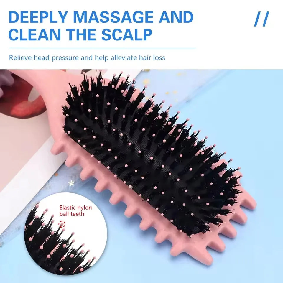 Pente de cabeleireiro para salão de beleza, pentes desembaraçadores profissionais para alisamento de cabelo, massageador de cour