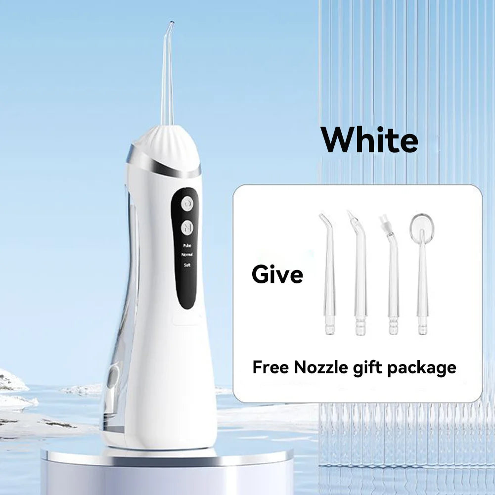 Oral Irrigator 3 Cleaning Modes Portable Rechargeable Waterproof  IP65 Dental Water FlosserTeeth Whitening Jet Floss 200ML