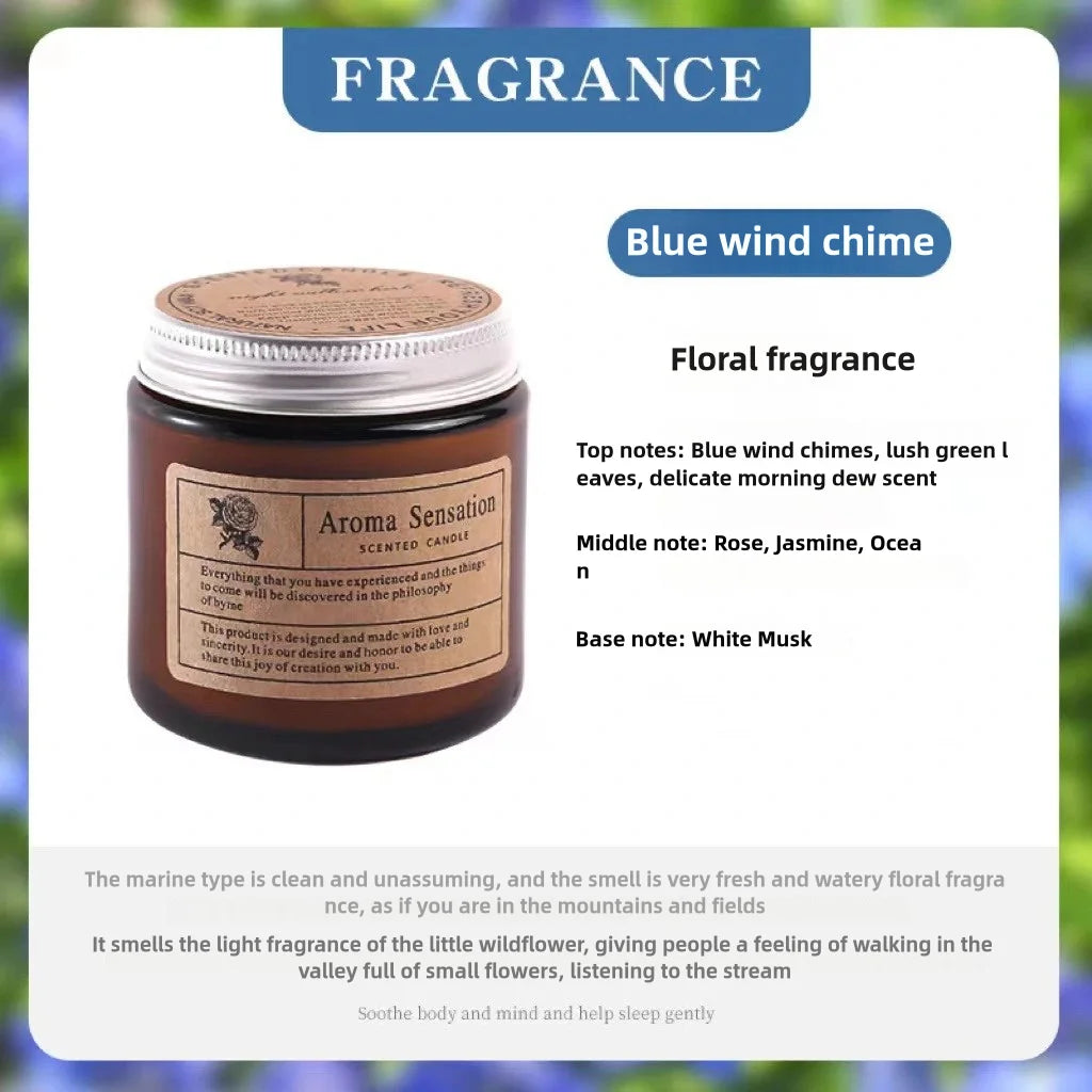 Bougie Parfumée Relaxante – Cire de Soja & Huiles Essentielles