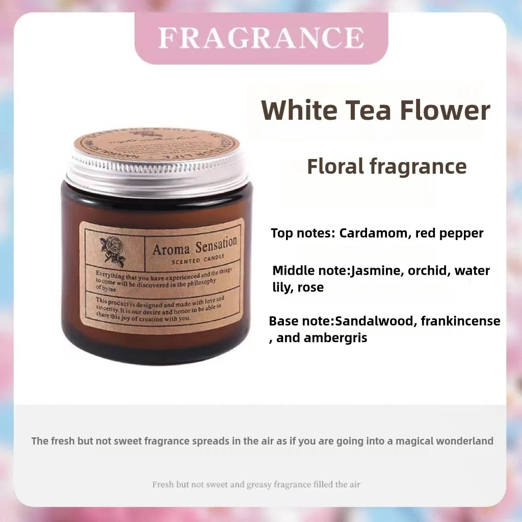 Bougie Parfumée Relaxante – Cire de Soja & Huiles Essentielles