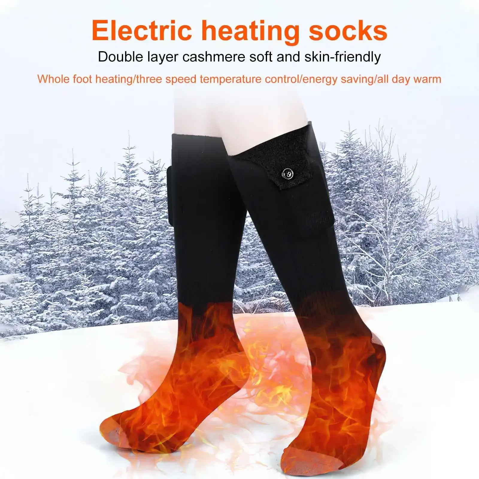 New App Temperature Control Heating Socks Usb Charging Heating Socks For Men And Women Warm Heating Socks Lndividual Warmth