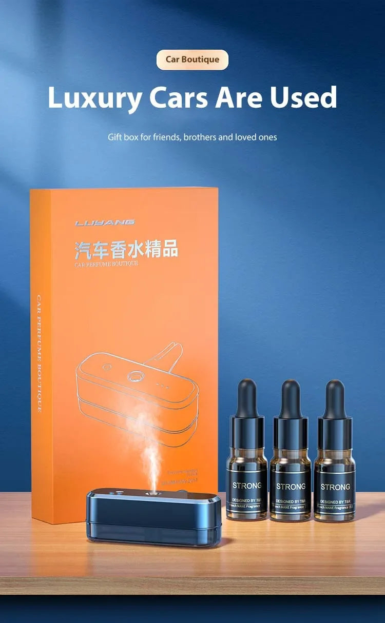 Essential Oil Diffuser Smart Car Diffuser Air Freshener Hanging Humidifier Clip Ventilation Diffuser Car Perfume Aromatherapy