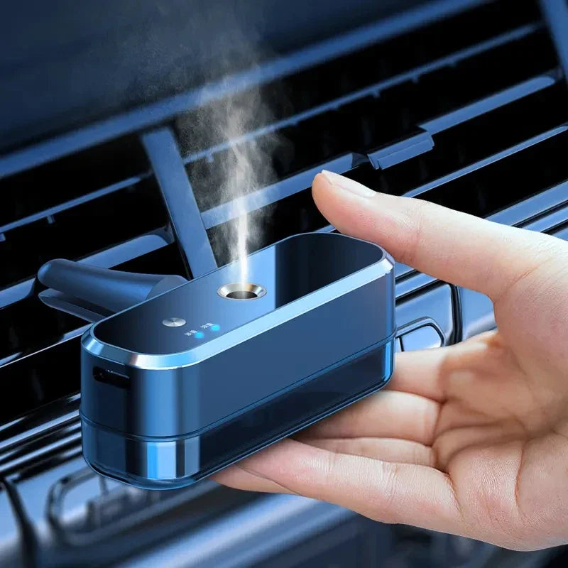 Essential Oil Diffuser Smart Car Diffuser Air Freshener Hanging Humidifier Clip Ventilation Diffuser Car Perfume Aromatherapy