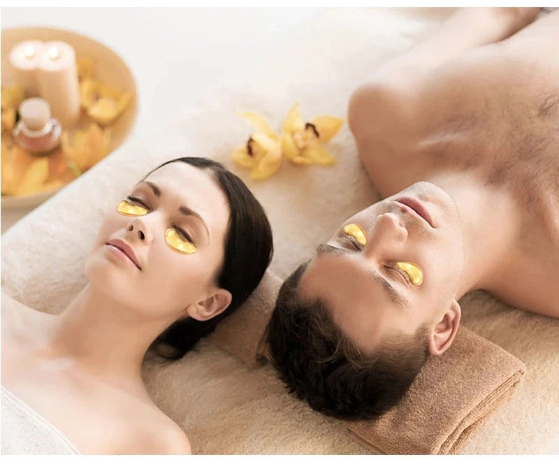 5/10/20/30 Pairs Crystal Gold Eye Patches Anti Dark Circles Remove Eye Bags Moisturizing Golden Collagen Eye Mask Skin Care Eyes