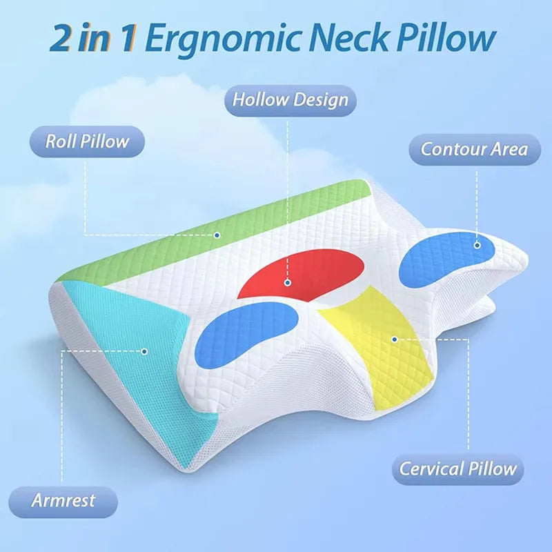 high pillows are taller and thicker, not deformed or collapsed, protecting the cervical spine and helping sleep memory pillow