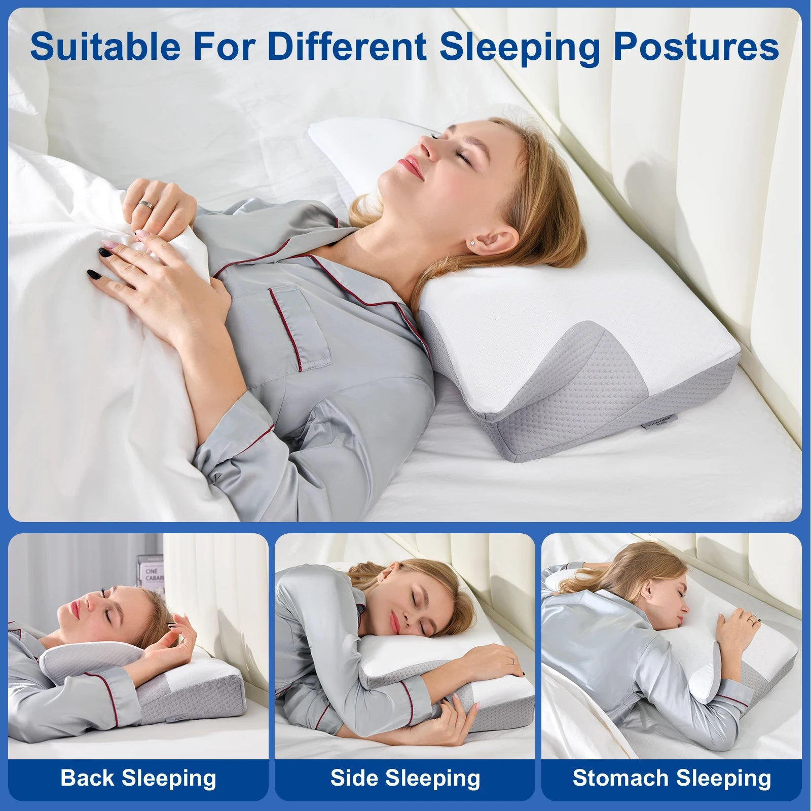 high pillows are taller and thicker, not deformed or collapsed, protecting the cervical spine and helping sleep memory pillow